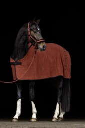 Odpocovací deka Covalliero A/W 2025 - cihlová 145cm