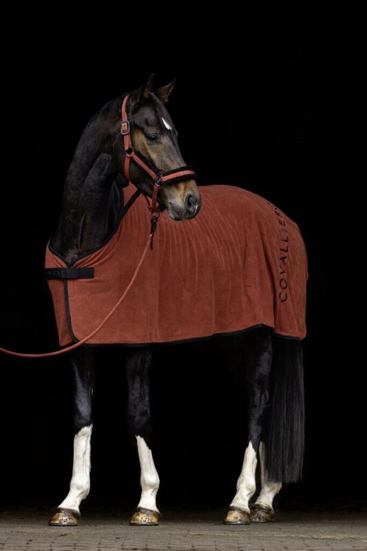 Odpocovací deka Covalliero A/W 2025 - cihlová 145cm