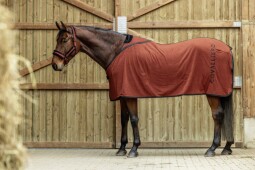 Odpocovací deka Covalliero A/W 2025 - cihlová 145cm