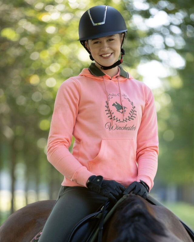 Mikina Classic Polo - neon korál S