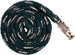 Vodítko Rosegold s panik karabinou - smaragd