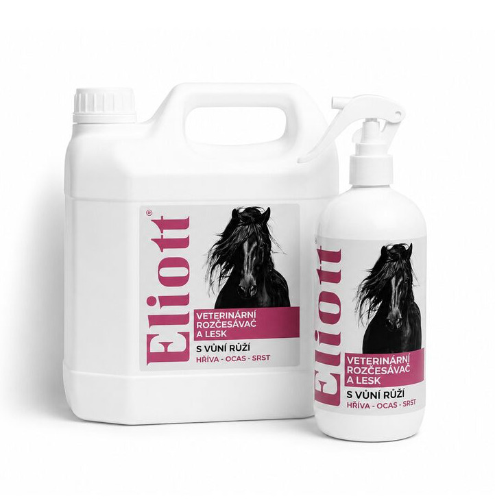 Eliott Veterinární rozčesávač a lesk 500ml