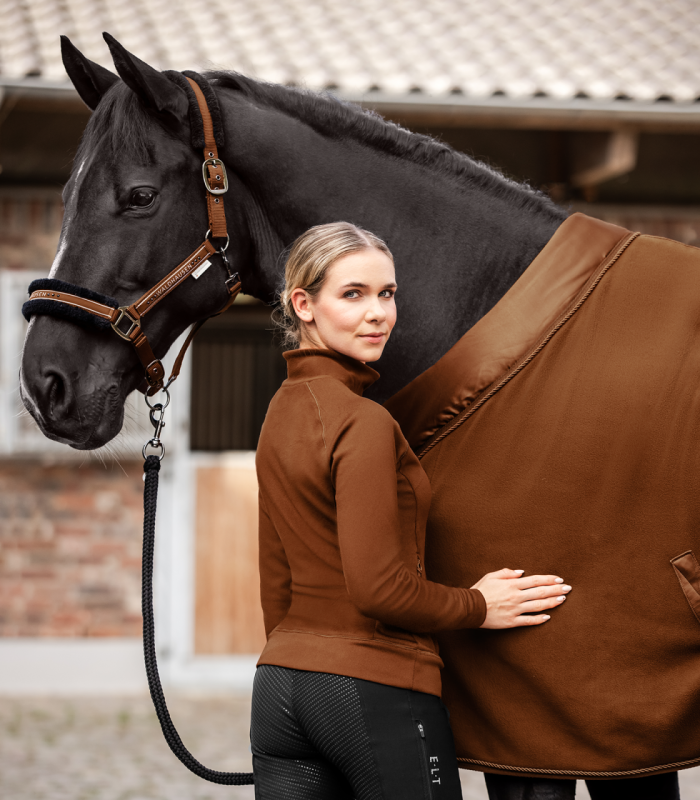 Fleece svetr Osaka - cinnamon