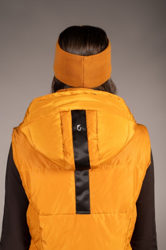 Dlouhá vesta Arezzo - hořčicová vel. S