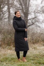 Zimní kabát Covalliero A/W 2025 - cihlová vel. M