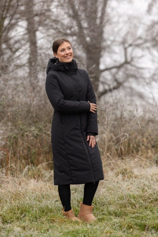 Zimní kabát Covalliero A/W 2025 - cihlová vel. L