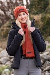 Šála Covalliero A/W 2025 - cihlová