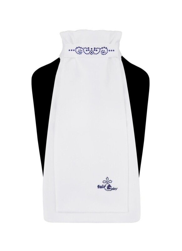 Plastron Andrea Chic - white/navy