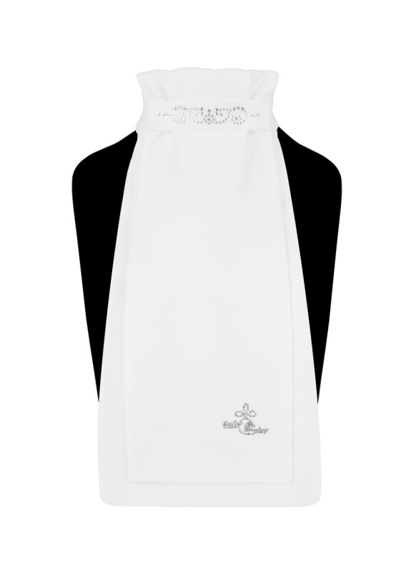Plastron Andrea Chic - white/silver