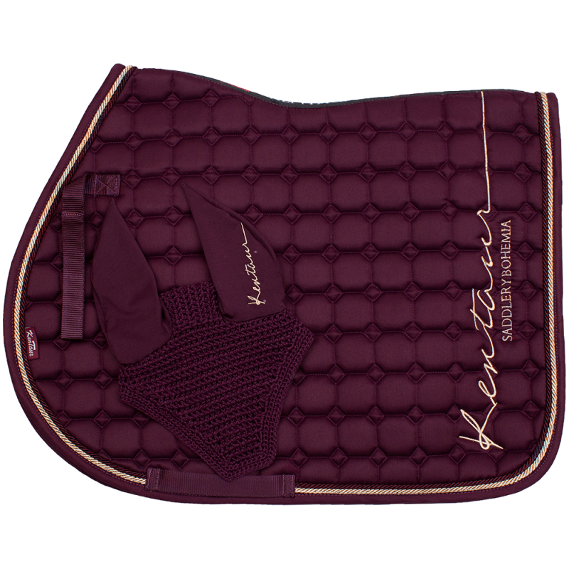 Kentaur set s výšivkou RoseGold - švestka 