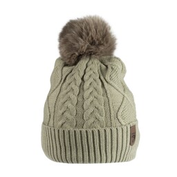 Čepice s bambulí Horka - Khaki 