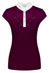 Závodní triko FP Cathrine Rosegold SL - Burgundy