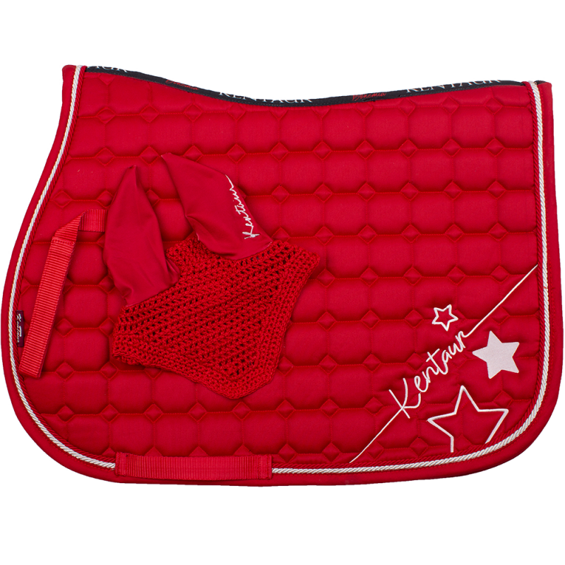 Kentaur pony skokový set - červený - hvězdy