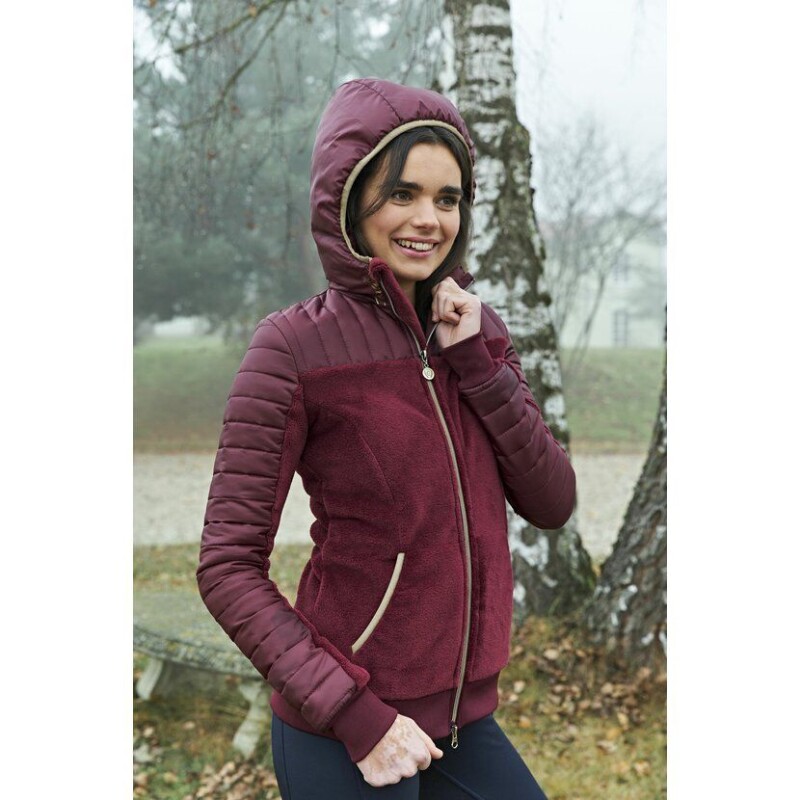Fleece bunda A/W 2022 - Merlot, vel. M