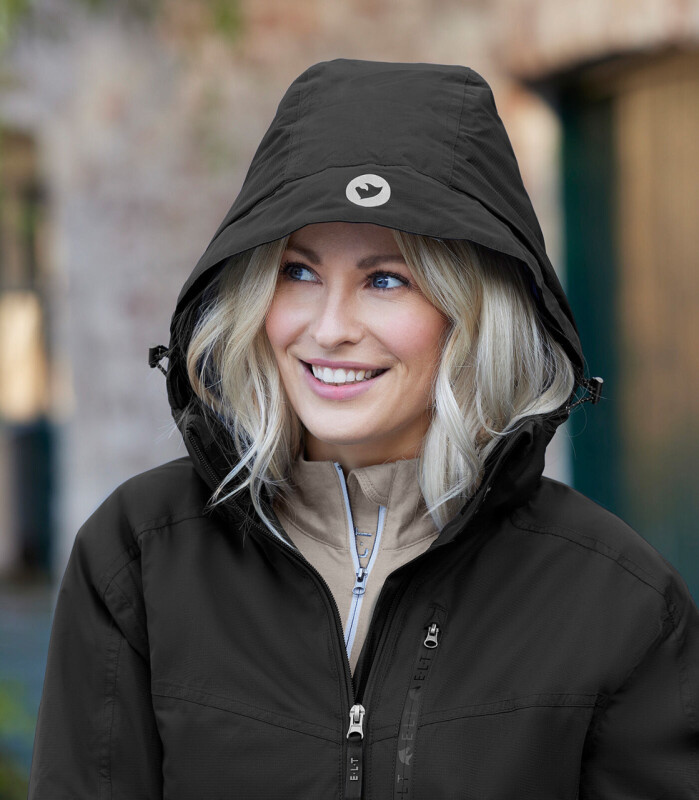 Jezdecká parka Nordic - černá S