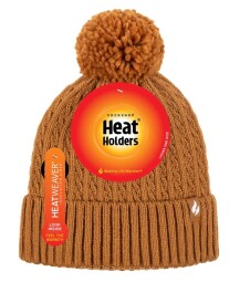 Čepice s bambulí Heat Holders - hořčice