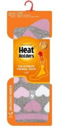 Ponožky Heat Holders - šedé srdce