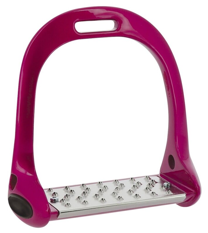 Třmeny Feeling Lacquered ALU - fuchsia 12,5cm