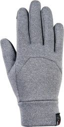 Zimní jezdecké rukavice - šedý melír